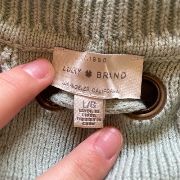 Lucky Brand Lace-up Back Sweater - Picture 3 of 3
